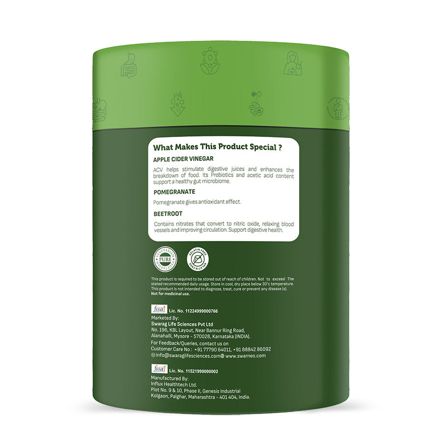 Swarneo Apple Cider Vinegar 750 MG Gummies