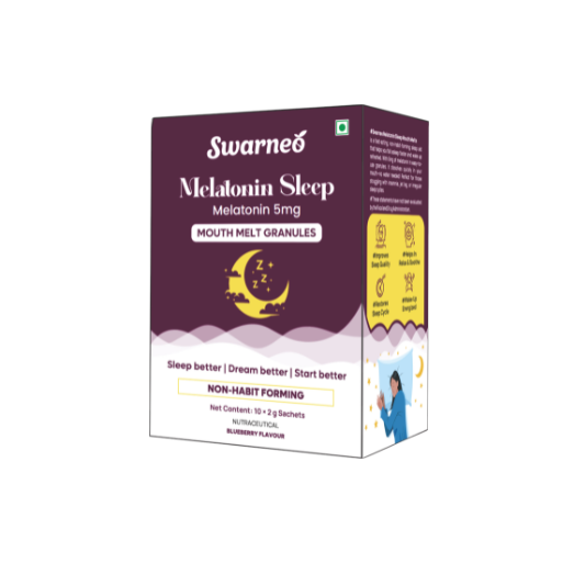 Swarneo Melatonin 5Mg Mouth Melts Granules