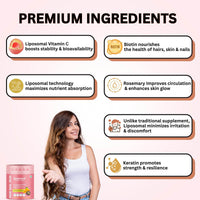 Swarneo Hair, Skin & Nails Liposomal Gummies