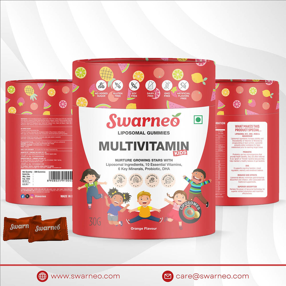Swarneo Kids Multivitamin Liposomal Gummies