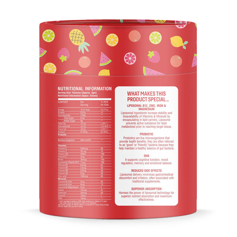 Swarneo Kids Multivitamin Liposomal Gummies
