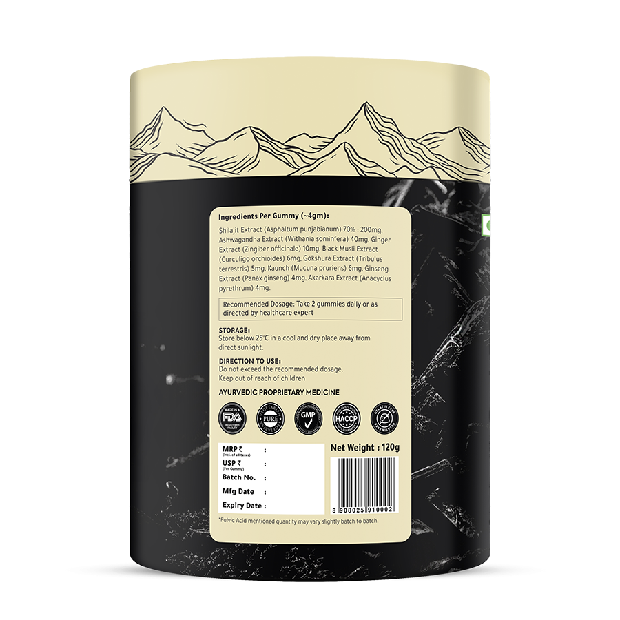 Swarneo Himalayan Shilajit Gummies (100% Natural)