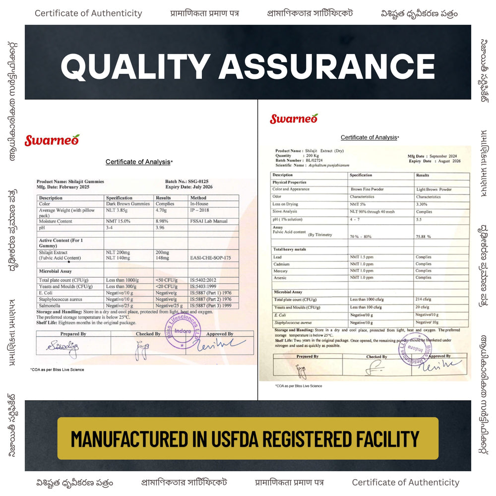 Swarneo Himalayan Shilajit Gummies (100% Natural)