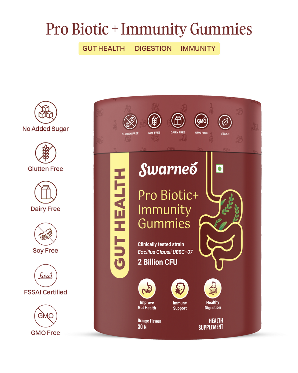 Swarneo Pro Biotic + Immunity Gummies
