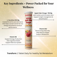 Swarneo Advanced Apple Cider Vinegar + L- Carnitine Tablet