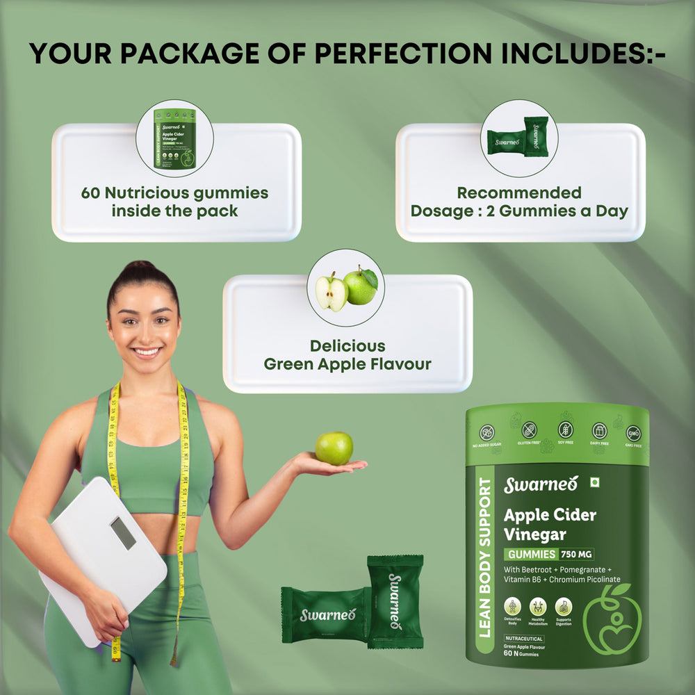 Swarneo Apple Cider Vinegar 750 MG Gummies