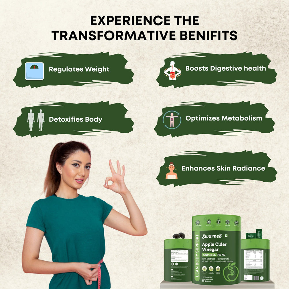 Swarneo Apple Cider Vinegar 750 MG Gummies