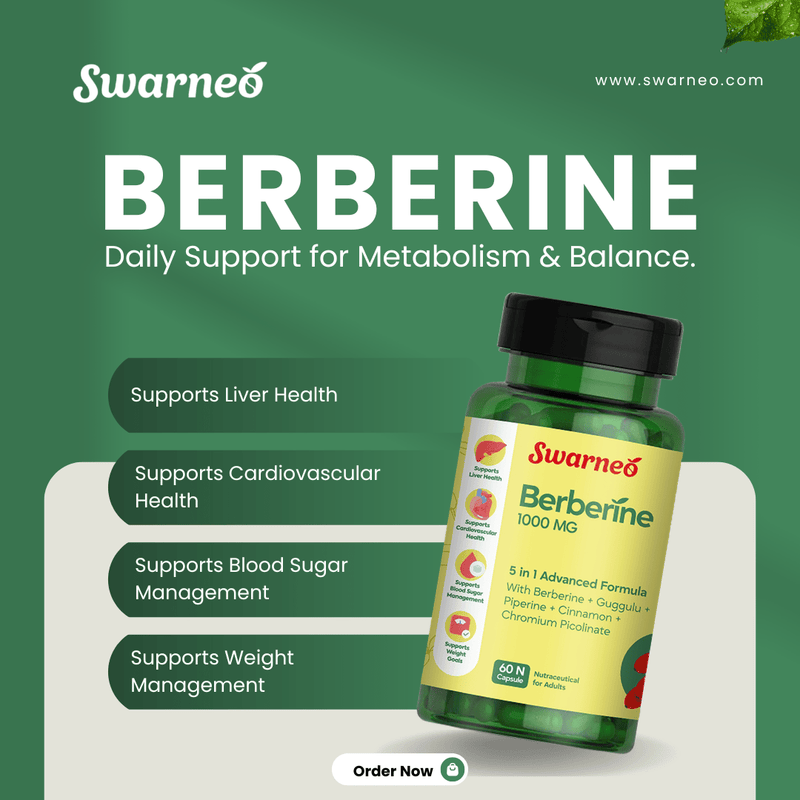Swarneo Berberine 1000mg Capsule - Swarneo