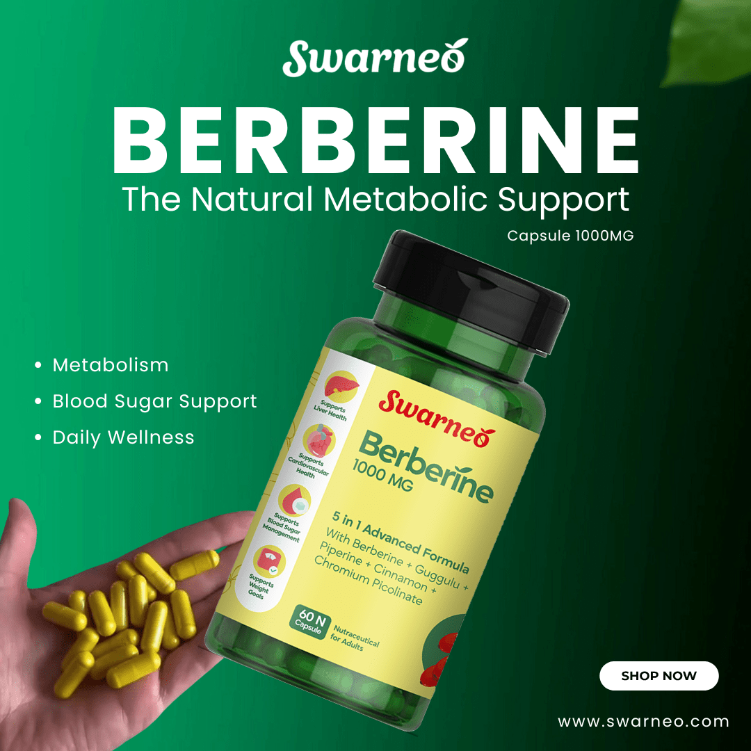 Swarneo Berberine 1000mg Capsule - Swarneo