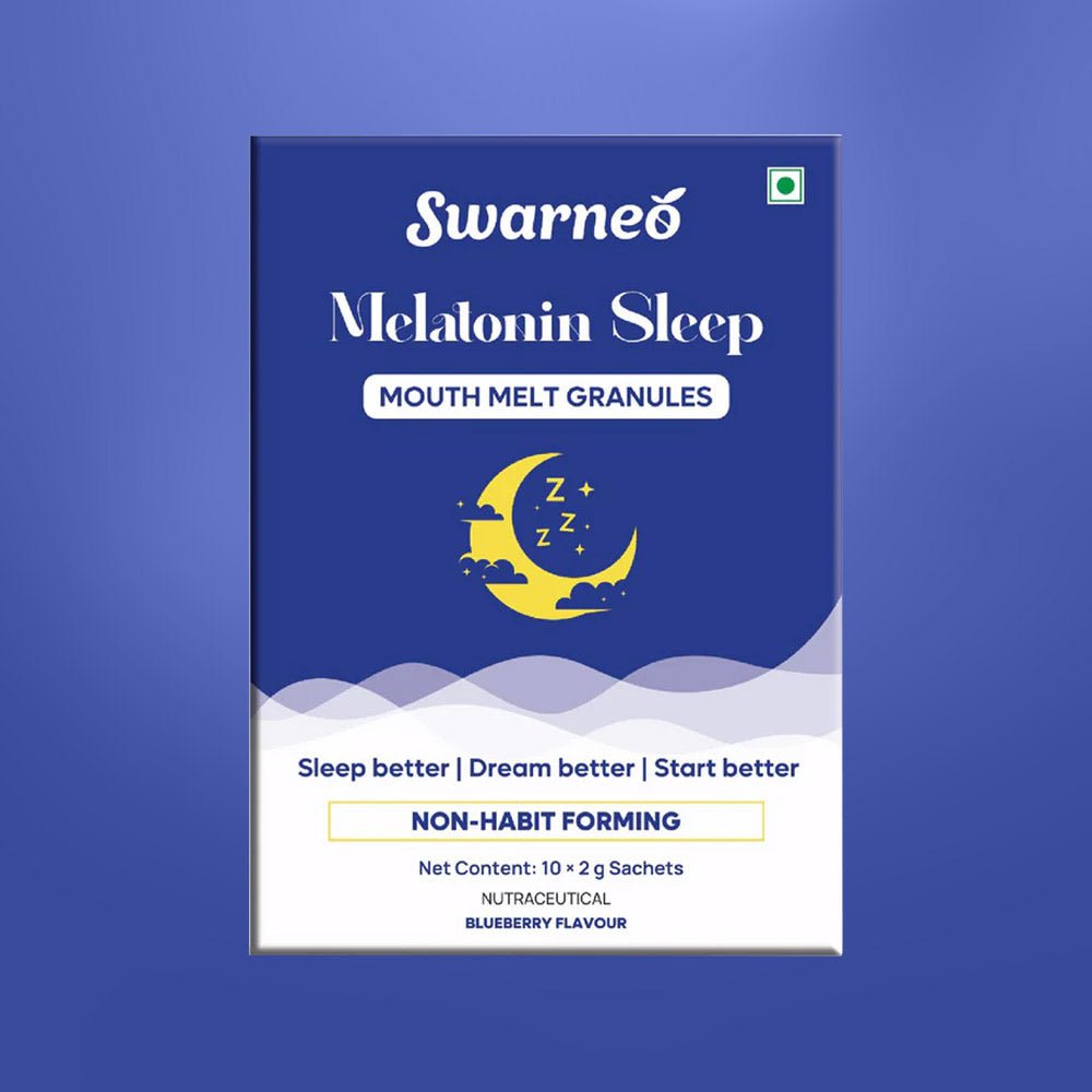 Swarneo Melatonin 10Mg Mouth Melts Granules - Swarneo