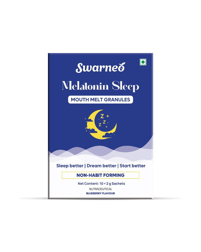 Swarneo Melatonin 10Mg Mouth Melts Granules - Swarneo