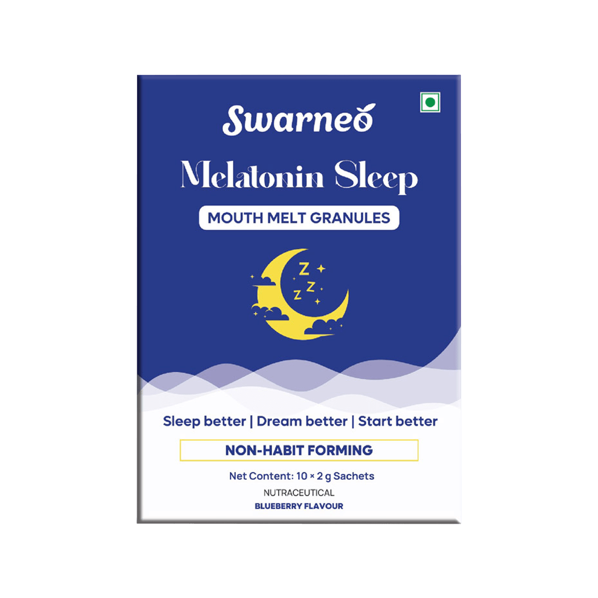 Swarneo Melatonin 10Mg Mouth Melts Granules - Swarneo