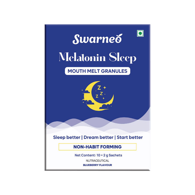 Swarneo Melatonin 10Mg Mouth Melts Granules - Swarneo