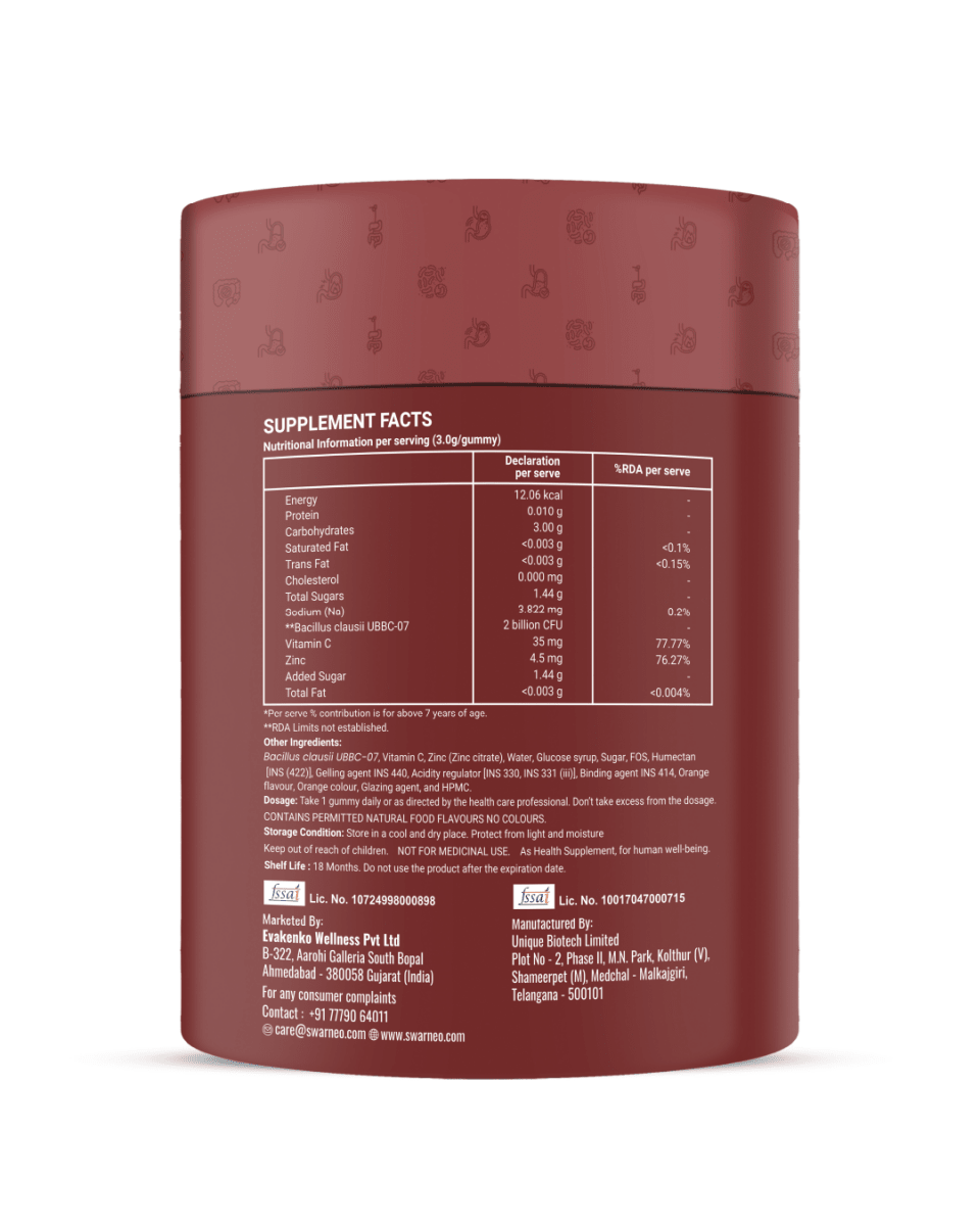 Swarneo Pro Biotic + Immunity Gummies - Swarneo
