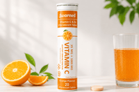 Swarneo Vitamin C 1000mg & Zinc 35mg Effervescent Tablets – Orange Flavour - Swarneo