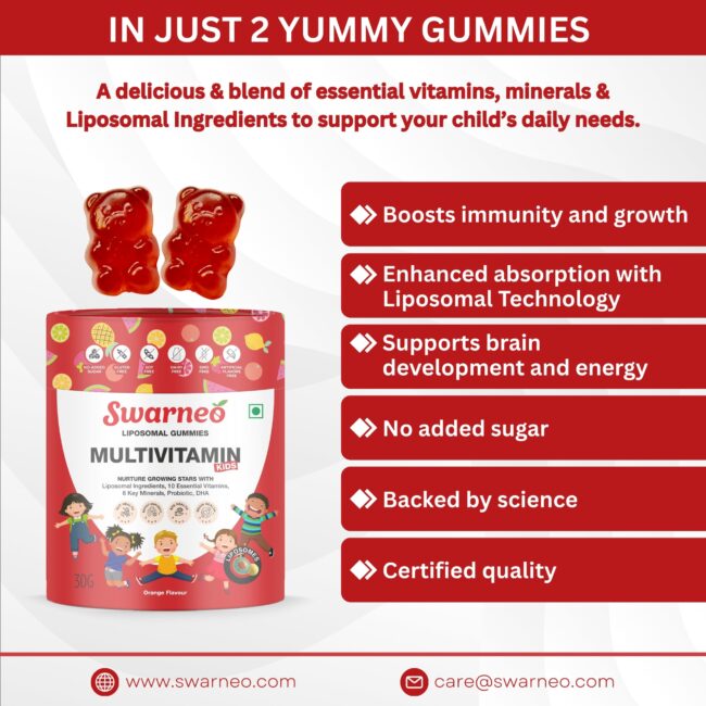 Swarneo Kids Multivitamin Liposomal Gummies - Image 8