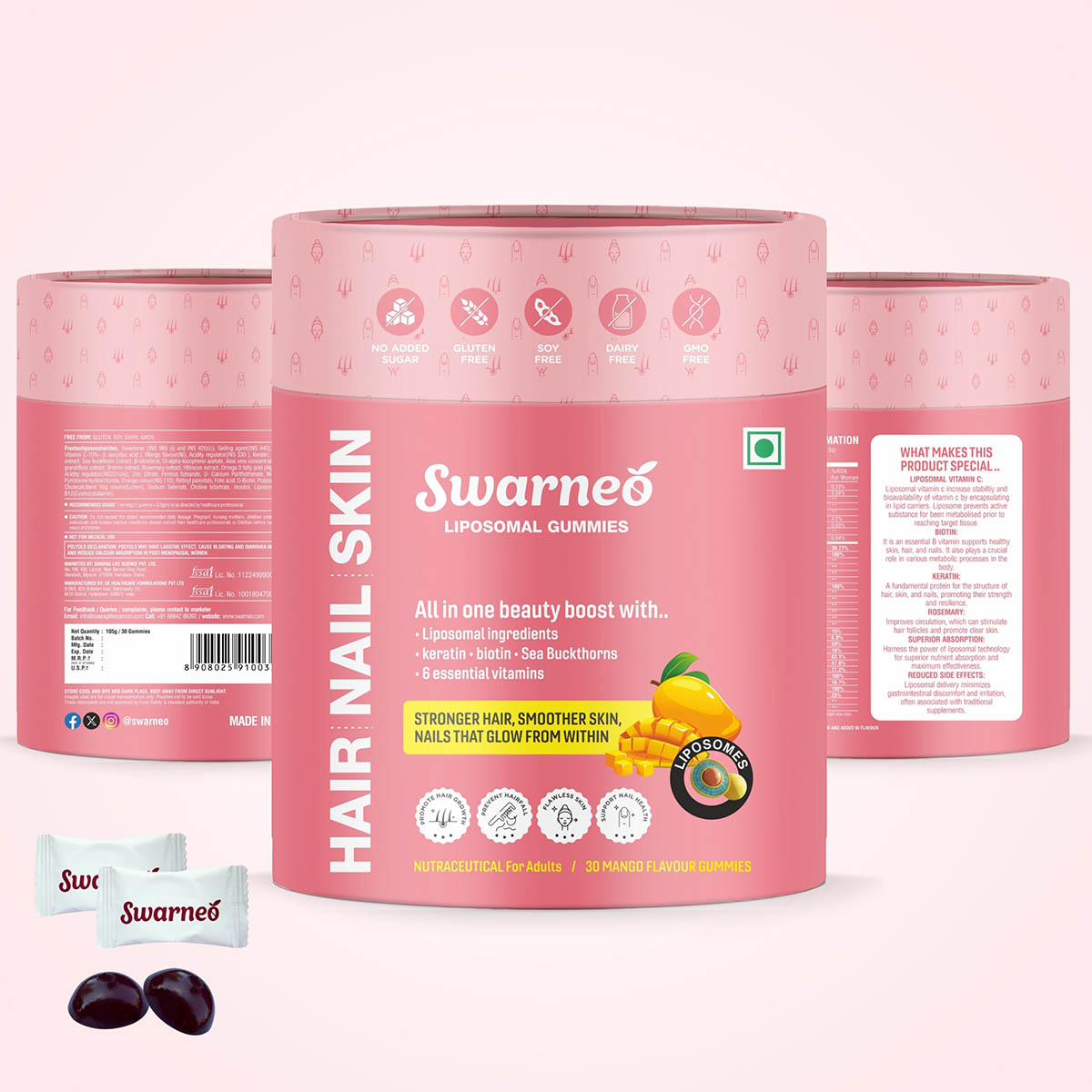 Swarneo Hair, Skin & Nails Liposomal Gummies - Image 9