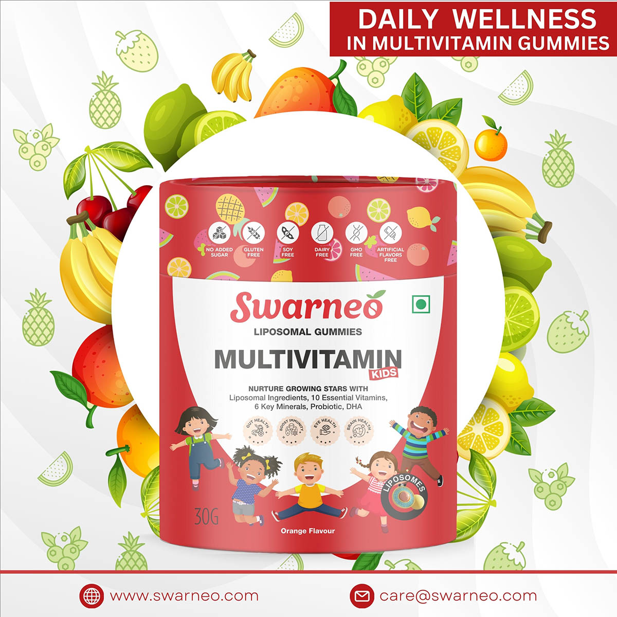 Swarneo Kids Multivitamin Liposomal Gummies - Image 7